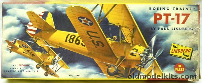 Lindberg 1/48 Boeing Trainer PT-17 Kaydet - (ex-Varney / ex-O-Lin), 508-98 plastic model kit